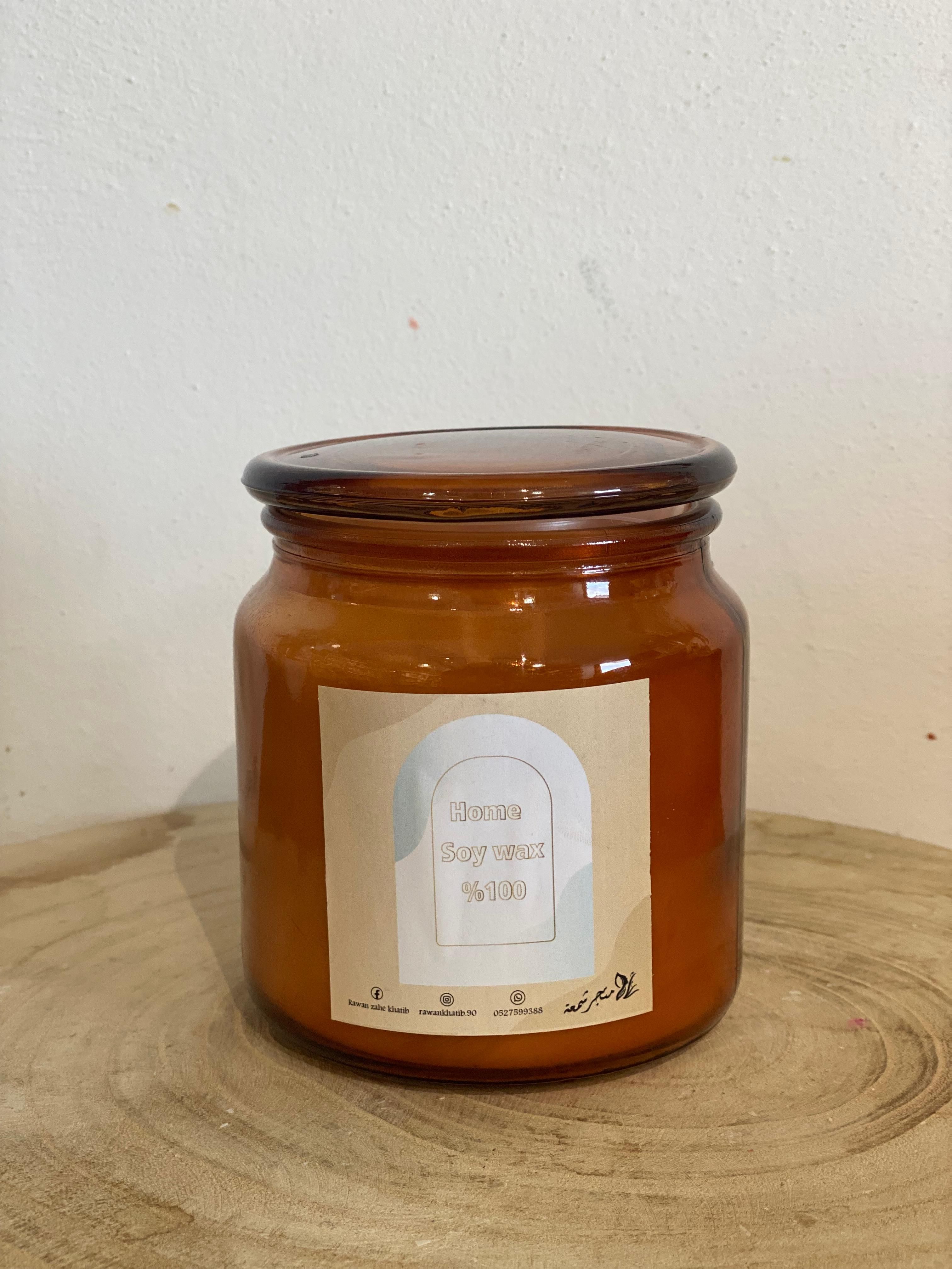 شمع صويا طبيعي 100% عسل